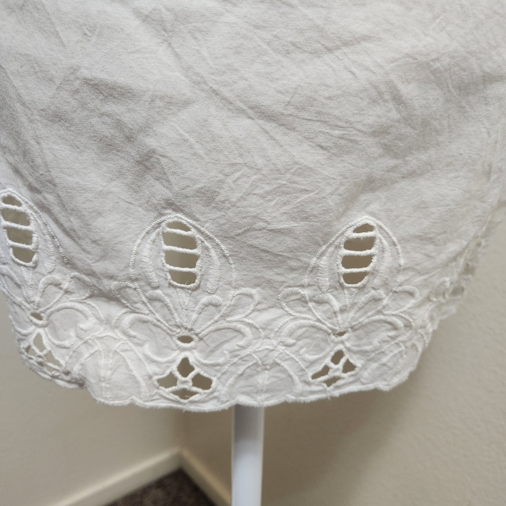 Old Navy Babydoll Tunic Tank/Dress Top Lg Fairy Angelcore Cottagecore Lace Trim - Picture 8 of 14